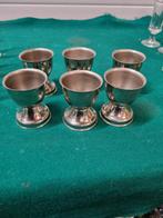 eierdoppen rvs zes stuks, Ophalen of Verzenden