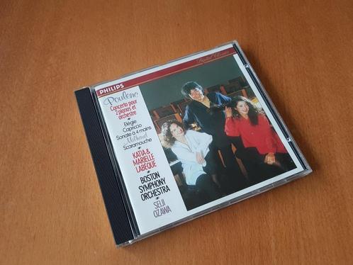 POULENC: Concert voor 2 Piano's en Orkest (Labeque / Ozawa), Cd's en Dvd's, Cd's | Klassiek, Zo goed als nieuw, Orkest of Ballet