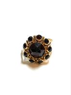 14k gouden ring met granaatsteen, 18 tot 19, ., Ophalen of Verzenden, Zo goed als nieuw