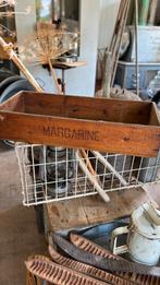 Oud geleefd kistje bakje margarine, Antiek en Kunst, Ophalen of Verzenden