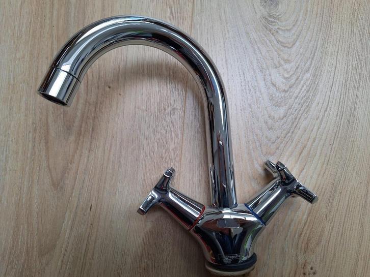 Nieuw Hans Grohe wastafelkraan, Doe-het-zelf en Verbouw, Sanitair, Nieuw, Kraan, Chroom, Koper, Ophalen of Verzenden