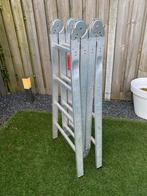 Aluminium vouwladder, Doe-het-zelf en Verbouw, Ladders en Trappen, Ophalen, Gebruikt, Trap, 4 meter of meer