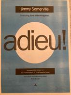 JIMMY SOMMERVILLE Adieu A3 advertentie, Ophalen of Verzenden