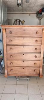 Oude houten ladenkast- chiffoniere, Antiek en Kunst, Antiek | Meubels | Kasten, Ophalen
