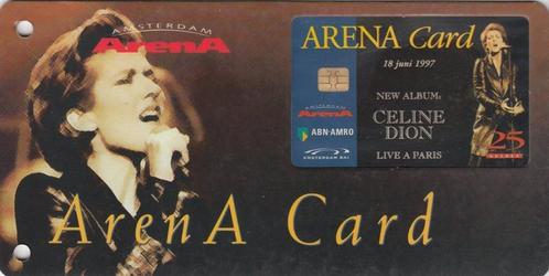ArenA kaart A010 Celine Dion ongebruikt op speciale kaart, Verzamelen, Telefoonkaarten, Nederland, Verzenden