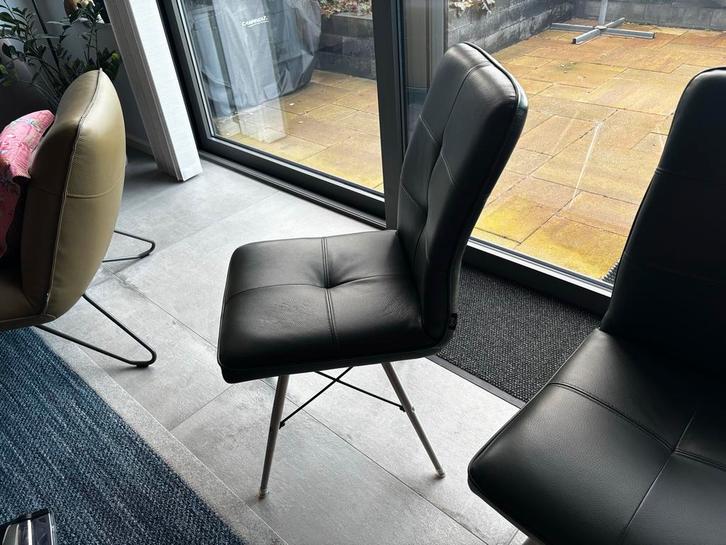 6 Henders & Hazel Eetkamerstoelen - drie kleuren!, Huis en Inrichting, Stoelen, Zo goed als nieuw, Vijf, Zes of meer stoelen, Leer