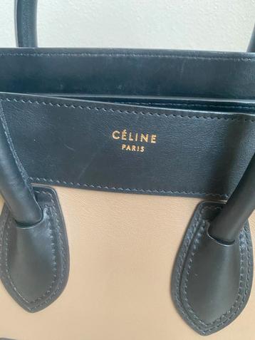 Céline Handtas - Beige/Zwart beschikbaar voor biedingen
