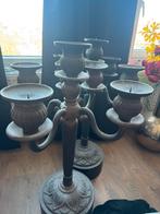 Gietijzer kandelaar groot, Huis en Inrichting, Woonaccessoires | Kandelaars en Kaarsen, Ophalen, Gebruikt, Metaal, 75 cm of meer