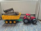 Traktor speelgoed, Ophalen, Zo goed als nieuw, Overige merken, Met kar of aanhanger