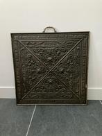 Voorplaat antieke of oude haardplaat, Ophalen of Verzenden