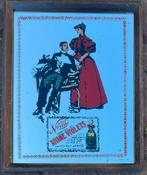 Vintage spiegel met advertentie 20x25 cm, Ophalen of Verzenden, Rechthoekig, Minder dan 100 cm