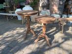 Wijntafel - bijzettafel. Nieuw! 2 maten., Ophalen, Minder dan 55 cm, Rond, Nieuw