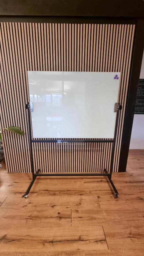 Magnetisch en kantelbaar glassboard (3 stuks), Huis en Inrichting, Woonaccessoires | Memoborden, Zo goed als nieuw, Magneetbord