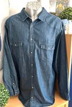 Kiabi spijkerstof overhemd maat 4XL/49/50(v), Kleding | Heren, Overhemden, Blauw, Kiabi, Ophalen of Verzenden, Zo goed als nieuw