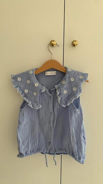 Zara. Leuk topje voor zomer. Blouse. Paars blauw. Maat 128 beschikbaar voor biedingen