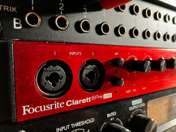 Focusrite Clarett 8pre USB-C Audio interface, Computers en Software, Geluidskaarten, Zo goed als nieuw, Ophalen of Verzenden