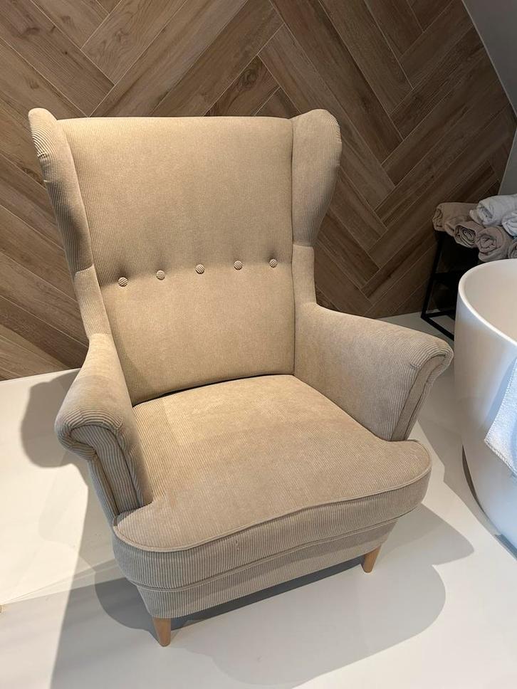 Fauteuil STRANDMON, Huis en Inrichting, Fauteuils, Zo goed als nieuw, 50 tot 75 cm, 75 tot 100 cm, Ophalen of Verzenden