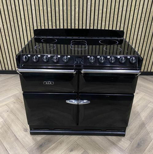 AGA Masterchef II Keramisch Deluxe 100cm + 4 Ovens (ZWART), Witgoed en Apparatuur, Fornuizen, Gas, 5 kookzones of meer, 90 tot 95 cm