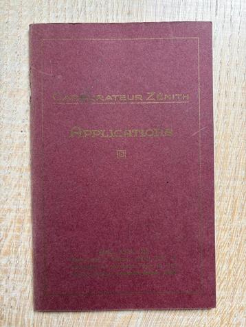 Fraaie catalogus ZENITH carburateurs voor automobielen 1928 beschikbaar voor biedingen