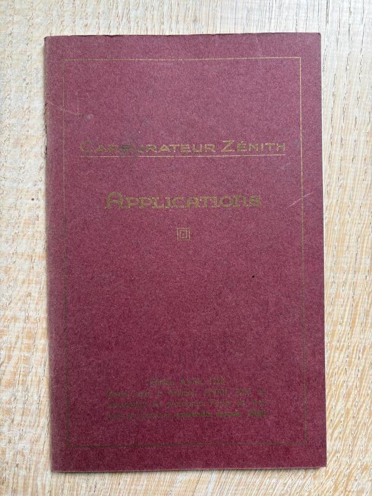 Fraaie catalogus ZENITH carburateurs voor automobielen 1928, Auto diversen, Handleidingen en Instructieboekjes, Ophalen of Verzenden