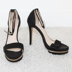 Prachtige Leren Supertrash Sandalen s25 (Maat 38) € 40,-, Kleding | Dames, Supertrash, Zwart, Zo goed als nieuw, Sandalen of Muiltjes