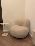 Fauteuil beige creme, Ophalen of Verzenden, Zo goed als nieuw, 75 tot 100 cm, 50 tot 75 cm