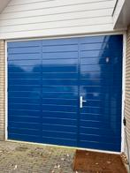 Ma 1 dec ophalen: Massief houten vouwgaragedeur - 273x248 cm, Doe-het-zelf en Verbouw, Deuren en Horren, Ophalen, Gebruikt, Garagedeur