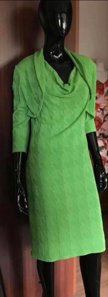 Frank Lyman elegant set jurk/bolero groen met motiefje 36/38 beschikbaar voor biedingen