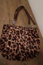 nieuwe zachte fluffy tas met tijgerprint, Sieraden, Tassen en Uiterlijk, Tassen | Damestassen, Ophalen of Verzenden, Nieuw, Bruin