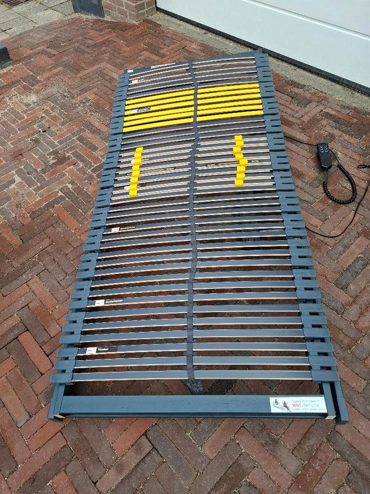 1 elektrisch verstelbare BOSSFLEX 600 lattenbodem, 90 x 200, Huis en Inrichting, Woonaccessoires | Overige, Gebruikt, Ophalen