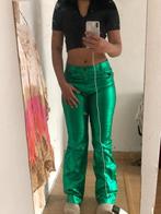 Pull & Bear Metallic Green Broek, Midgreen, maat L, Kleding | Dames, Verzenden, Maat 42/44 (L), Zo goed als nieuw, Pull & Bear