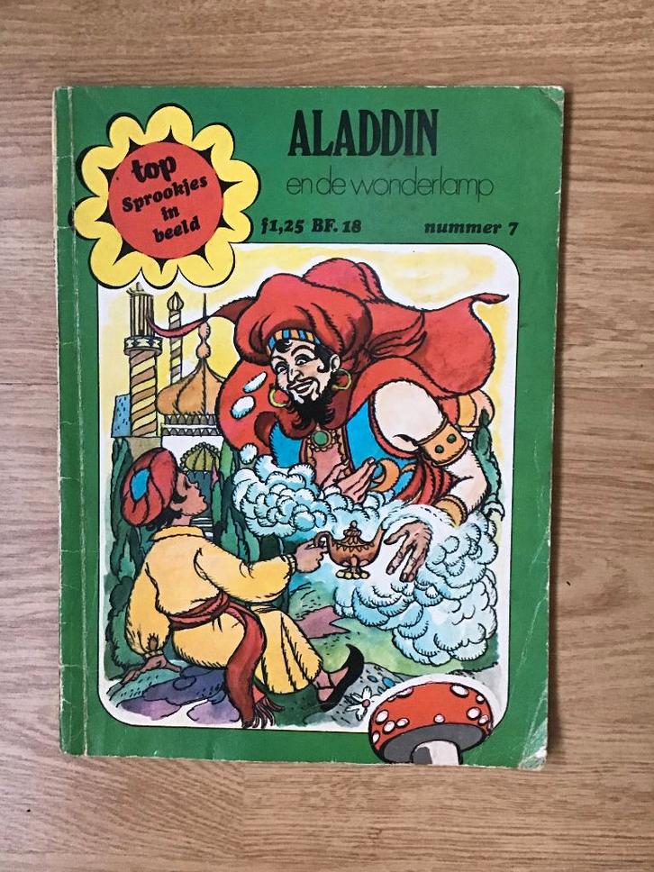 Stripboek. Aladdin en de wonderlamp. Uitgave 1973. Nummer 7., Boeken, Stripboeken, Gelezen, Eén stripboek, Verzenden
