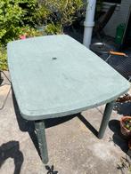 Tuintafel, groen kunststof, Ophalen, Gebruikt, Rechthoekig, Kunststof