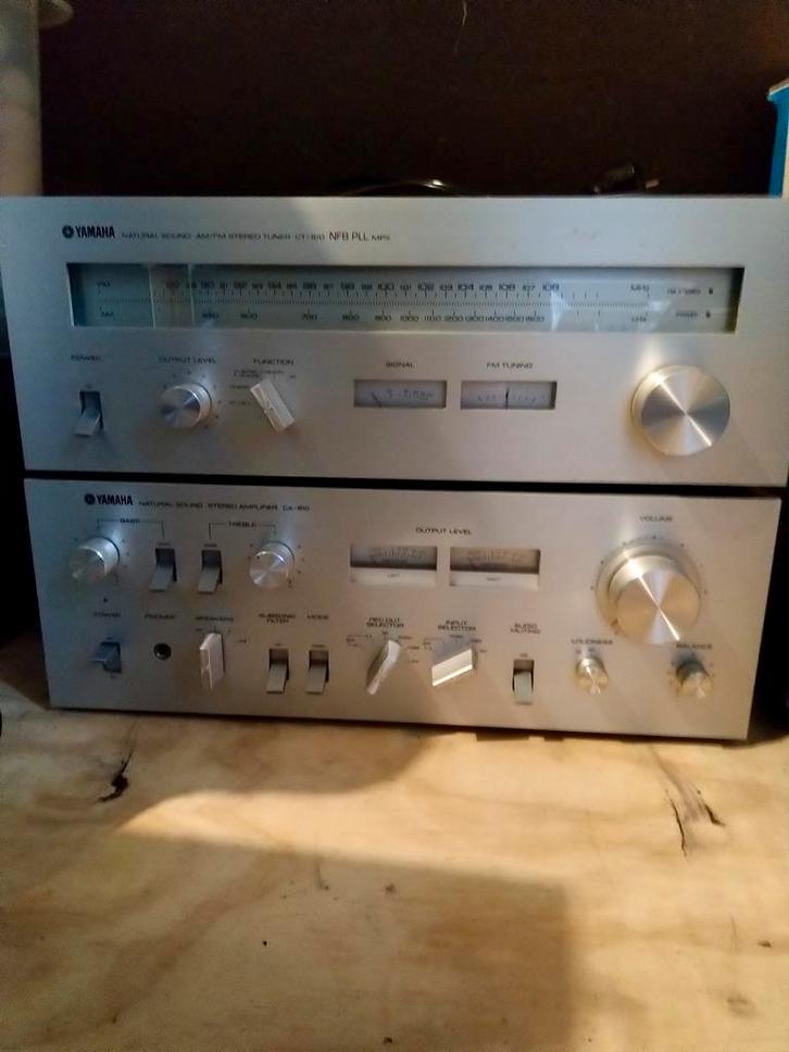 Yamaha versterker CA-610 en tuner CT-610 vintage !, Audio, Tv en Foto, Versterkers en Receivers, Gebruikt, Yamaha, Ophalen