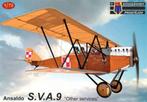 KP Ansaldo S.V.A. 9 Luchtvaartafdeeling Nederlandse decals, Overige merken, 1:72 tot 1:144, Verzenden, Nieuw