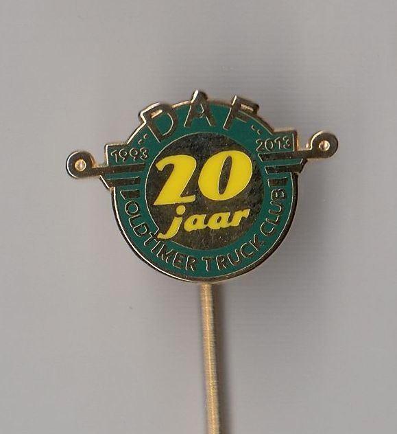 DAF Vrachtwagen Oldtimer Club Groen emaille speldje, Verzamelen, Speldjes, Pins en Buttons, Gebruikt, Speldje of Pin, Overige onderwerpen