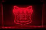 NEC voetbal neon bord reclamebord lamp LED verlichting ROOD, Ophalen of Verzenden, Nieuw, Lichtbak of (neon) lamp