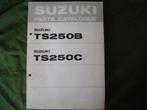 Suzuki TS250 B C 1977 parts catalogue TS 250 onderdelen boek, Suzuki