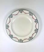 Longwy Moselle terre de fer plat bord diner bord begin 1900, Ophalen of Verzenden