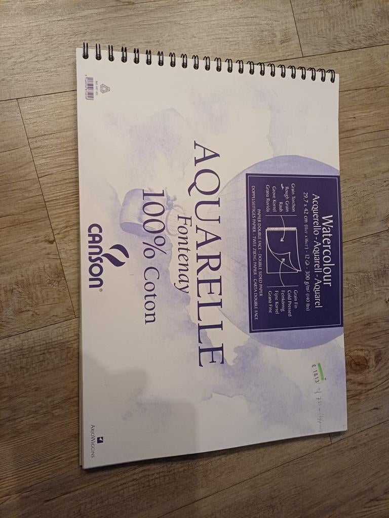 Aquarel papier double face - Canson Fontenay, Hobby en Vrije tijd, Ophalen of Verzenden, Nieuw, Waterverf