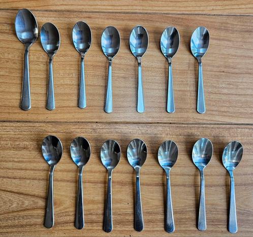 14 stuks Ikea Dragon roestvrijstalen theelepels, Huis en Inrichting, Keuken | Bestek, Gebruikt, Los bestek, Rvs of Chroom, Vaatwasserbestendig