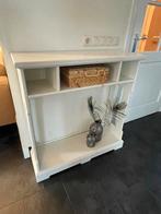 Witte sidetable / halkastje in goede staat, Huis en Inrichting, Tafels | Sidetables, Ophalen, Overige materialen, 50 tot 100 cm