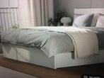 Ledikant 2-persoons Malm Ikea, Huis en Inrichting, Slaapkamer | Bedden, Ophalen, Overige materialen, Wit, Tweepersoons