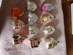 Prachtige antieke glazen kerstbal huisjes, Diversen, Kerst, Ophalen of Verzenden, Gebruikt