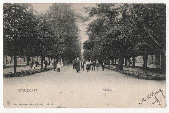 AK ~ Utrecht ~ Biltstraat ~ 1902, Verzamelen, Ansichtkaarten | Nederland, Gelopen, Utrecht, Voor 1920, Verzenden