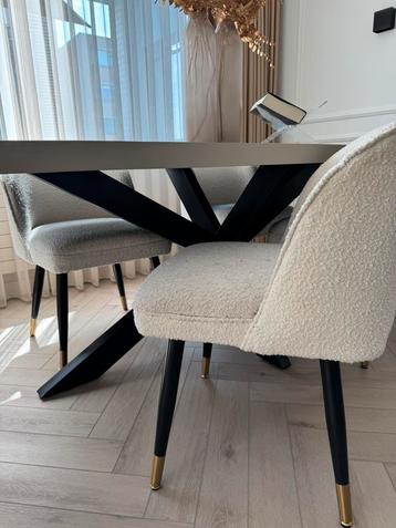 Eetstoelen kamerstoel boucle teddy beschikbaar voor biedingen