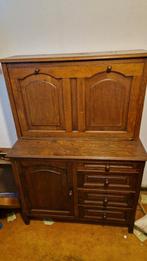 Eiken Buffetkast/Secretaire, Jaren '50-'70, Rustieke Stijl, Ophalen of Verzenden