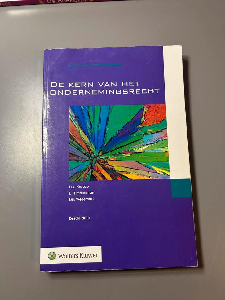 De Kern van het Ondernemingsrecht - Kroeze e.a., Boeken, Studieboeken en Cursussen, Gelezen, HBO, Alpha, Ophalen of Verzenden