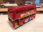 Oude Engelse Dubbeldekker bus Frictie motor China 25cm groot, Antiek en Kunst, Antiek | Speelgoed, Ophalen of Verzenden