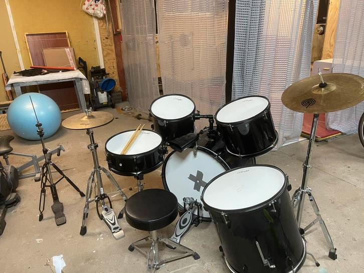 Drumstel-Stagg, Muziek en Instrumenten, Drumstellen en Slagwerk, Zo goed als nieuw, Overige merken, Ophalen